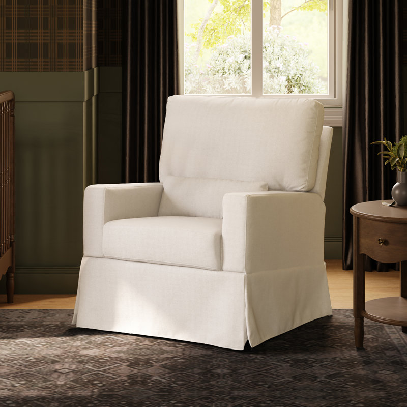 Crawford Recliner and Swivel Glider, Performance Cream Eco-Weave