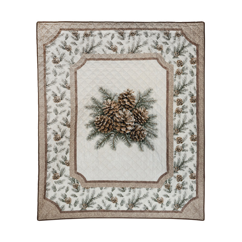 Donna Sharp Pine Medallion Quilted Throw