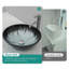 Artistic Grey Crackle Tempered Glass Vessel Sink With Pop-Up Drain, Bathroom Oval Basin Tempered Glass Vanity (No Faucet)