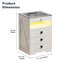 45cm W Manufactured Wood Bedside Table