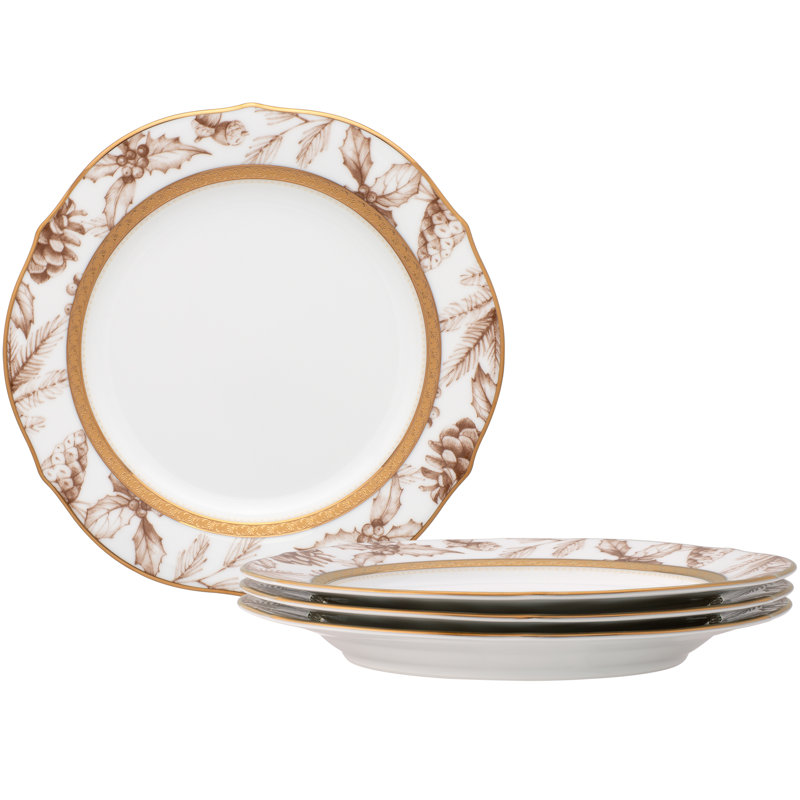 Assiettes décoratives 9 "Noritake Charlotta Gold