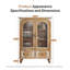 Armoire de rangement 34,65 "Farmhouse