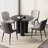 39.37" Modern Round Black Dining Table Set with 4 Chairs for Kitchen, Bar, Living Room, Small Space-374086775-374086740