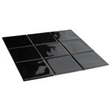 Twist 4" x 4" Ceramic Grid Mosaic Tile