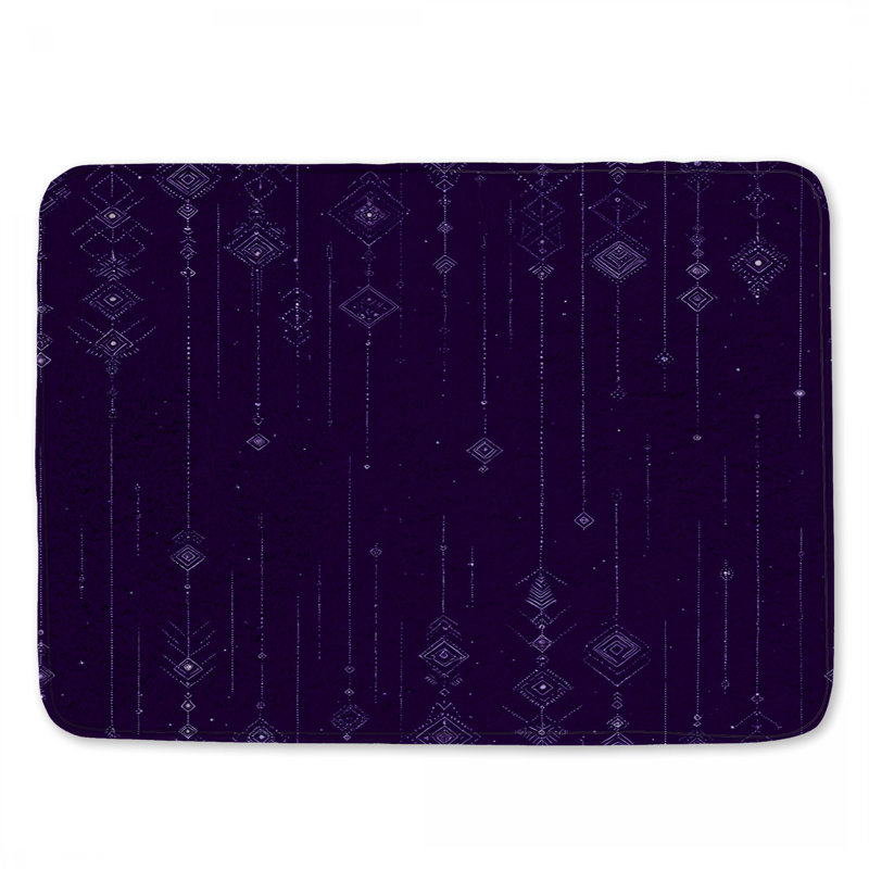 Décoration de salle de bain moderne à motif géométrique, 24in W x 17in L
