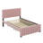 Full Size Upholstered Platform Bed With Pull Out Trundle-107233599