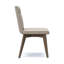 Chaise en cuir Aileen, beige