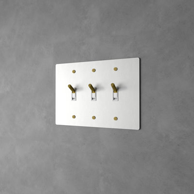 Ozarke Modern Brass Toggle Switch