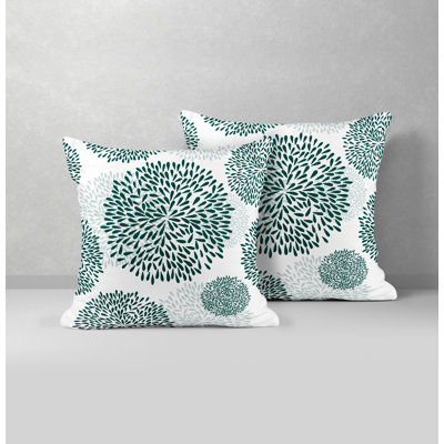 Confetti Flower Burst Indoor/Outdoor Square Pillow