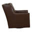 Fauteuil pivotant en cuir véritable James