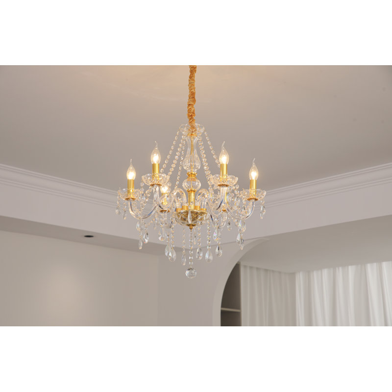 Ankeny Crystal Chandelier, 60cm H x 55cm W x 55cm D