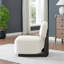 Chaise d'appoint de style moderne avec structure en bois massif Solara-130218962