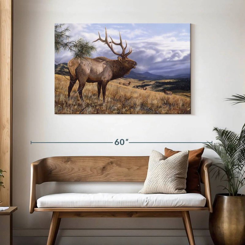 Big Sky Bugler, 30" H x 45" W