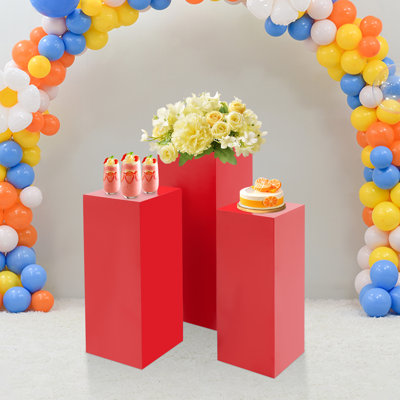 Présentoir de piédestal, présentoirs en métal, piliers de présentation pour mariage d'anniversaire