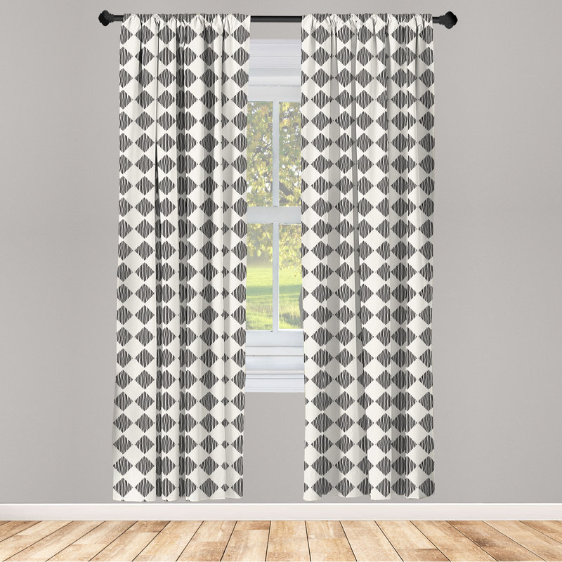 Rideaux à 4 panneaux East Urban Home, L 56 po x L 84 po