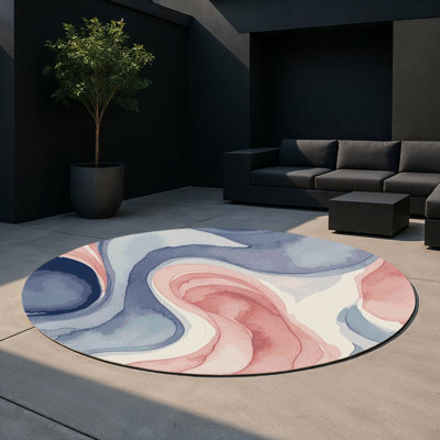 Tapis intérieur et extérieur Blush Cascade