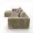 108" Oversized L-Shaped Boneless Modular Sectional Sofa Couch with Reversible Chaise and Ottoman, Corduroy Brown Beige-1785635894-1785683356