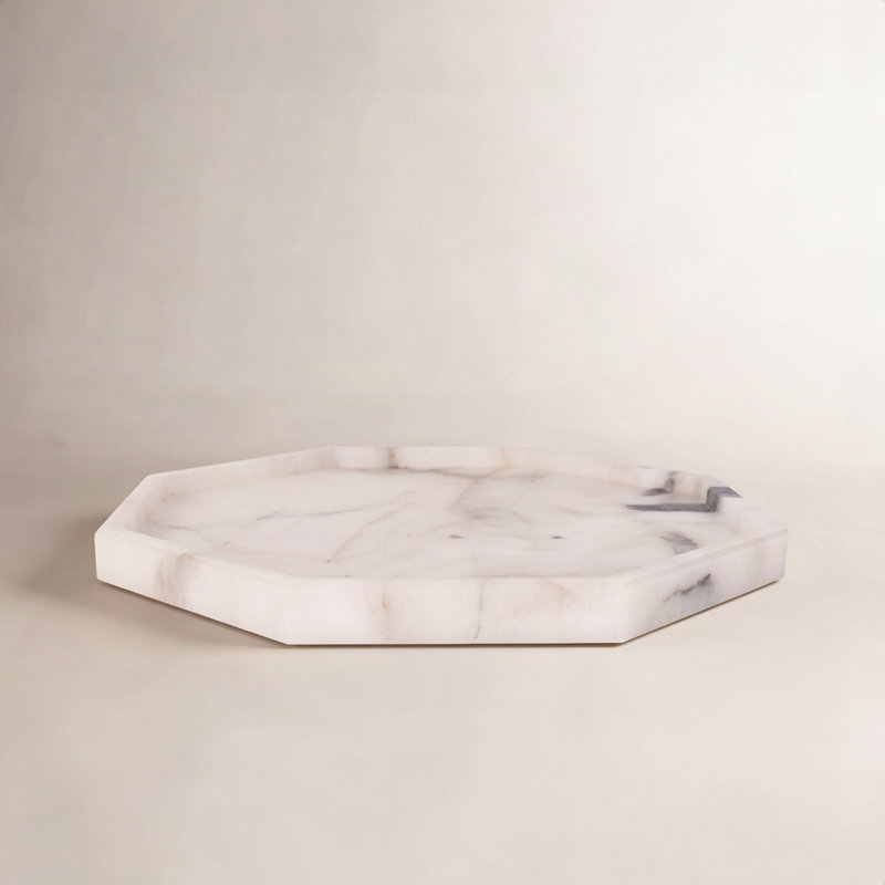 Artifacts Marble™ Octagonal Tray, White