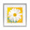 «Violet's Daisy» sur fond jaune, reproduction sous verre, design par Porter Hastings
