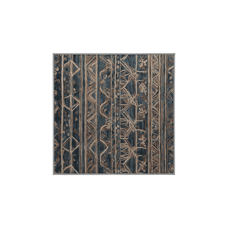 Tapis gris lavable à la machine GSIX03601, Carré 5 pi