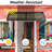 Yescom 38'' W x 9.8'' D Plastic Cover Retractable Patio Awning-95959936