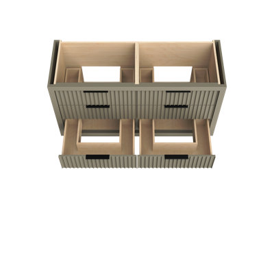 Lecrieú Double Drawer Bath Vanity