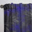 Feuilles fractales noires et bleues - Rideau moderne - Velours obscurcissant - 1 panneau-73292209