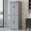 Armoire de rangement pour salle de bain avec espace de rangement multifonctionnel, tiroir avec glissières, tablette réglable, gris-995558799