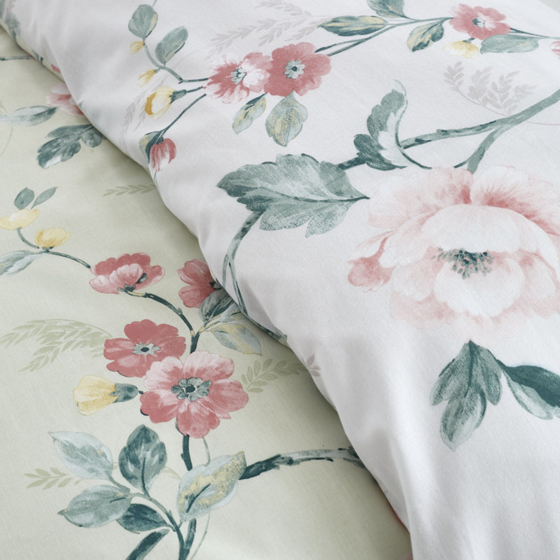 Floral Duvet Cover Set, 200 x 200cm Duvet Cover + 2 Pillowcases