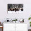Bison Herd In Winter, reproduction d'art sur toile-45240777