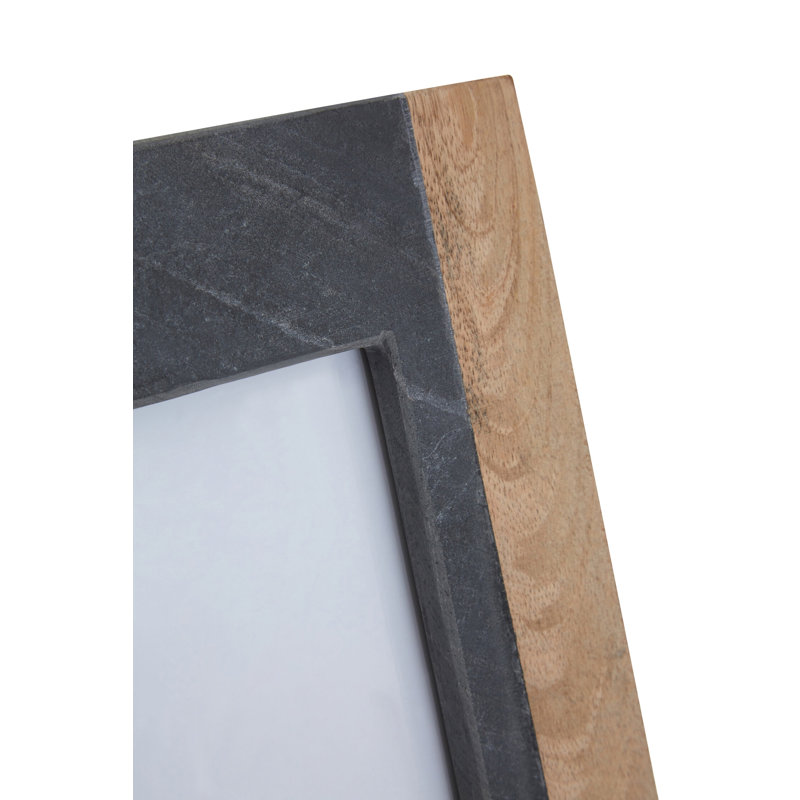 Black Solid Wood Picture Frame, 4" x 6", Black