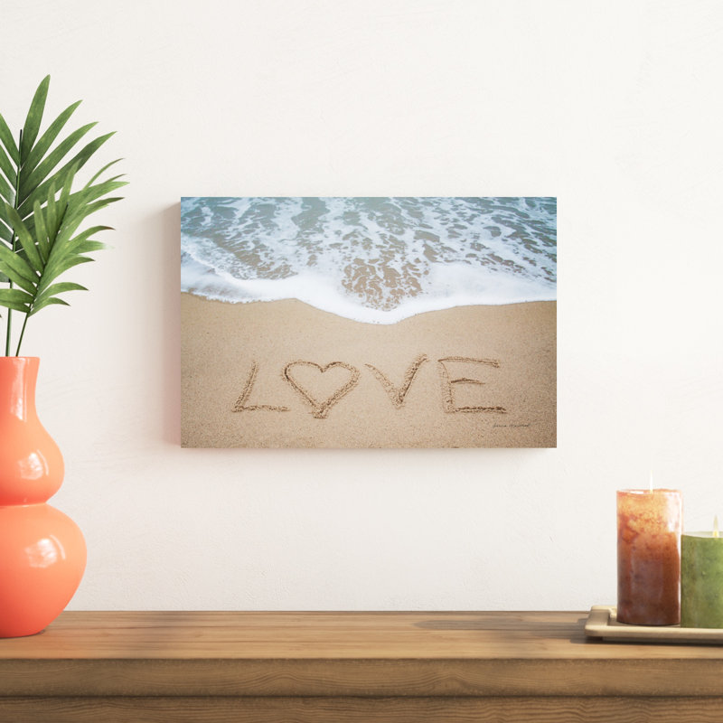 Beach Love II, H 12 po x l 18 po x P 1,25 po