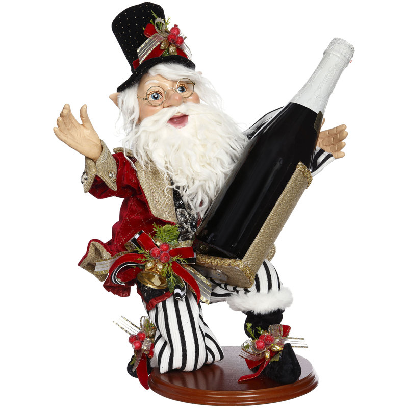 Elf With Wine Holder - 17 Inches