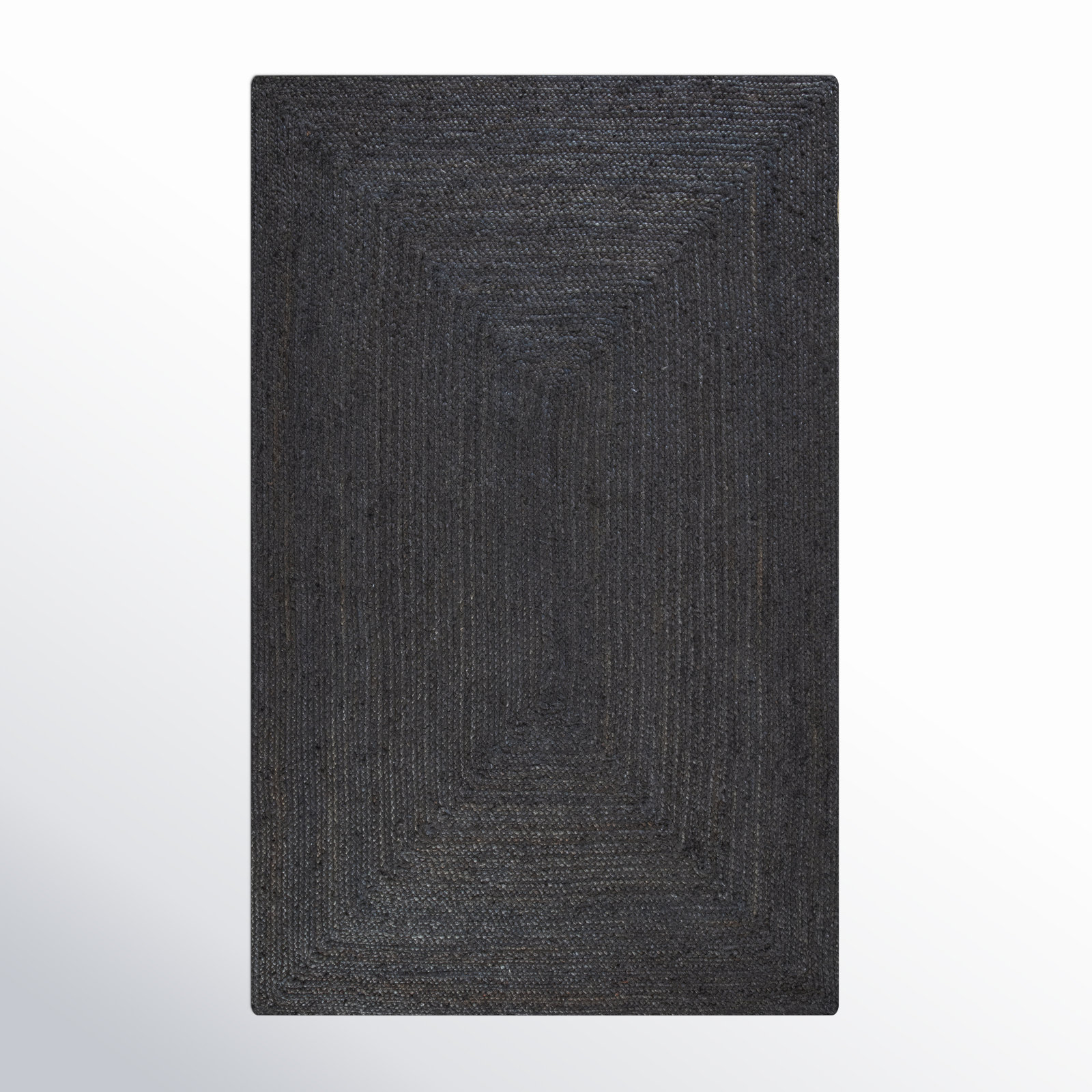 Gage Handmade Jute / Sisal Black Rug, Rectangle 8' x 10'