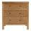 Nora 25 in. W Rectangular Wood 3 Drawer Nightstand