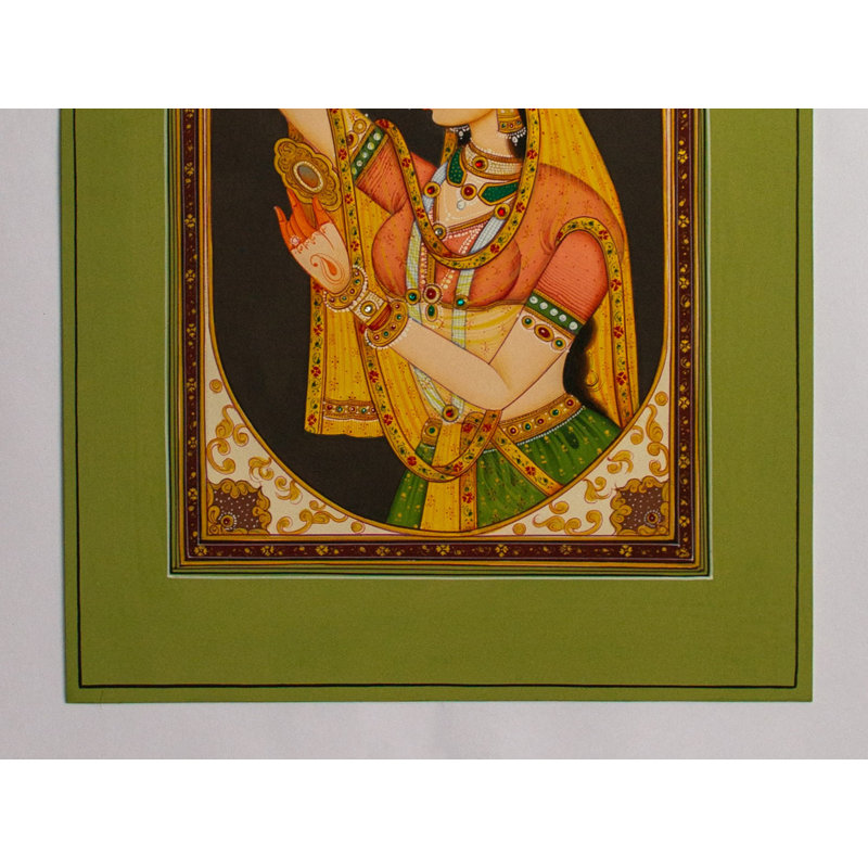 Moghole Bani Thani, peinture | Couleur de pierre naturelle sur papier | Par Art Zeal