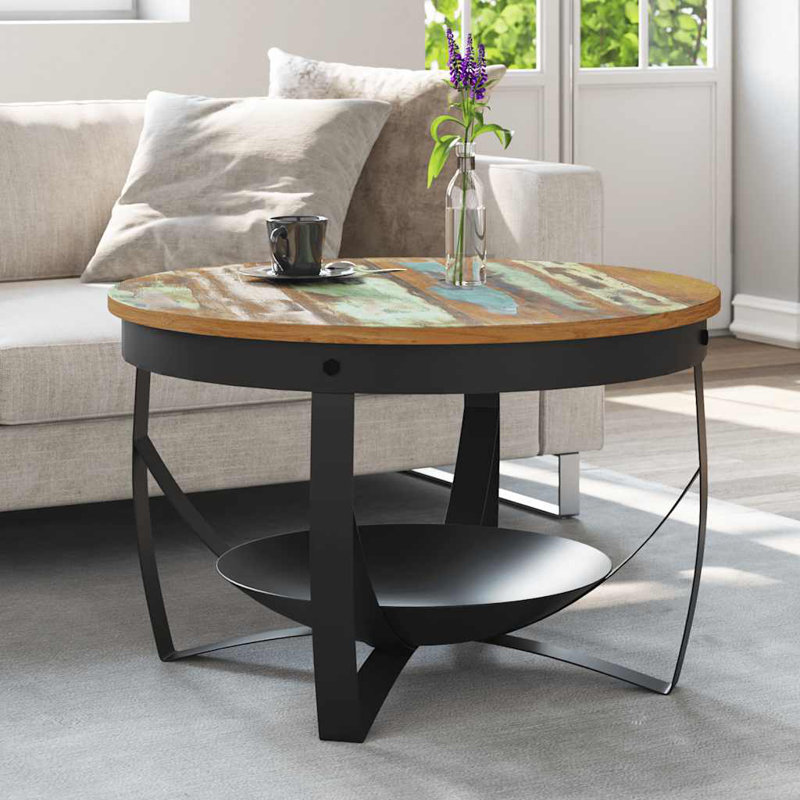 Edessa Solid Wood End Table with Storage