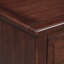Armoire de chevet brune 3, structure stable et barre coulissante, table de chevet décorative de chambre à coucher avec poignées en fer de cadre, besoins de rangement