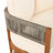 Mulero Outdoor 2-Piece Acacia Wood Conversation Set With Woven Rope & Cushions