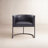 Virgil Faux Leather Upholstered Arm Chair-165024550