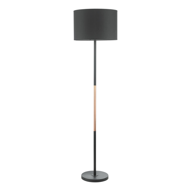 Kaytlyn 152cm Matt Black Traditional Floor Lamp