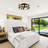 18" Smart Flush Mount Caged Ceiling Fan with Light Kit, APP and Remote Control