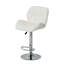 Danvers Swivel Upholstered and Faux Leather Adjustable Height Bar Stool with Steel Frame-2132567832
