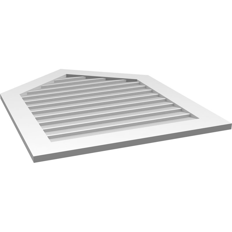 Ventilateur à pignon en uréthane non-fonctionnel Signature, 40" H x 32" W x 1" D, 9/12
