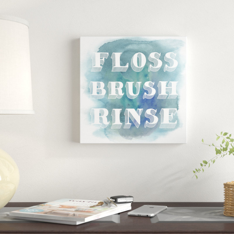 Bathroom Do's II - Wrapped Canvas Print, 30cm H x 30cm W
