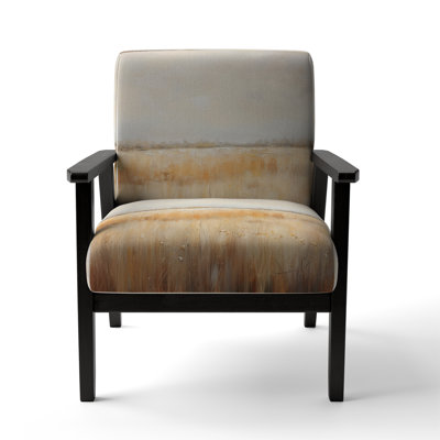 Meadow Grasslands Minimalism I - Upholstered Traditional Arm Chair