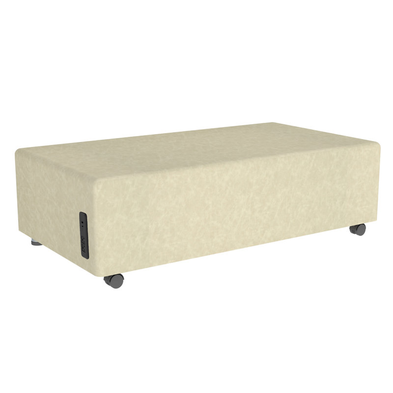 Repose-pieds mobile rectangulaire Pro Series, Amande