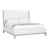Michael Weiss Solid Wood Wingback Bed