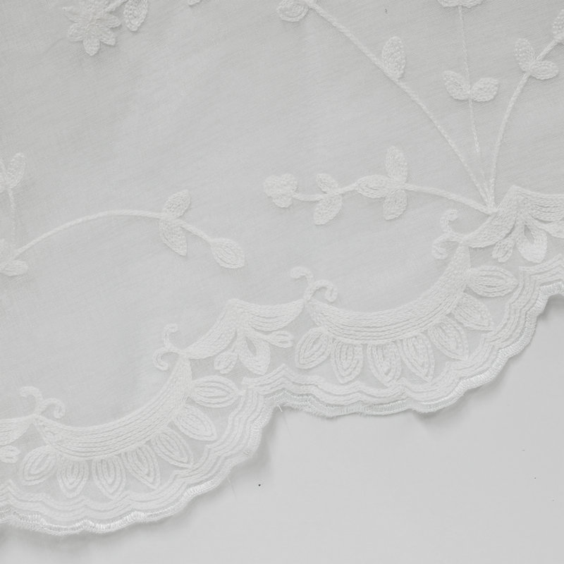 Meriwether 52" Curtain Valance, White
