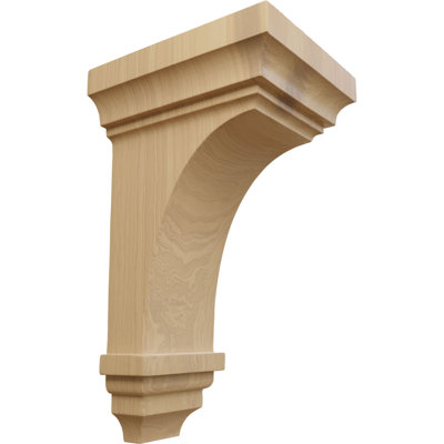 5"W x 5 3/4"D x 10"H Medium Jefferson Wood Corbel, Cherry (2-Pack)